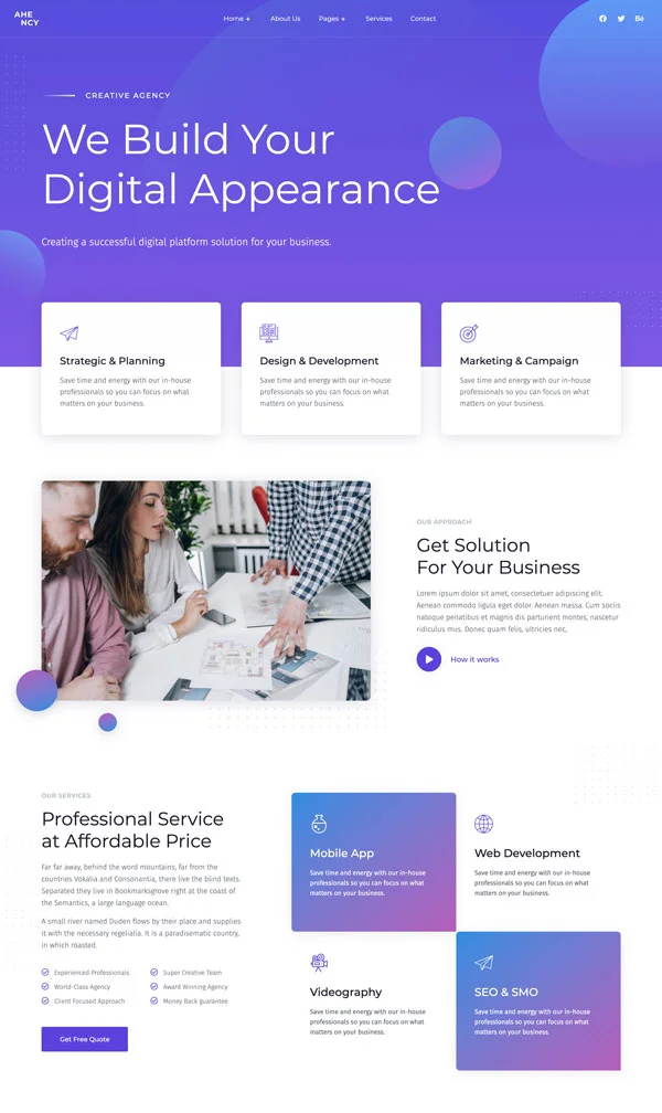 Plantilla: Agencia de marketing