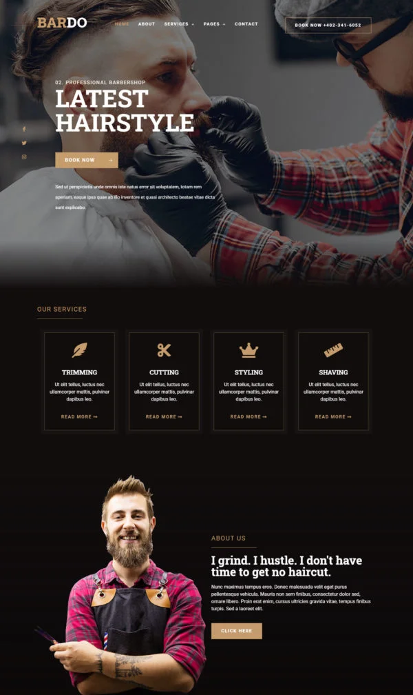 Plantilla: Barbería