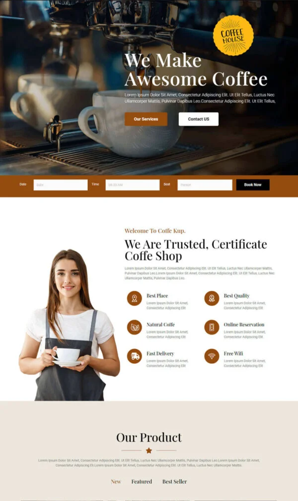 Plantilla: Cafeteria