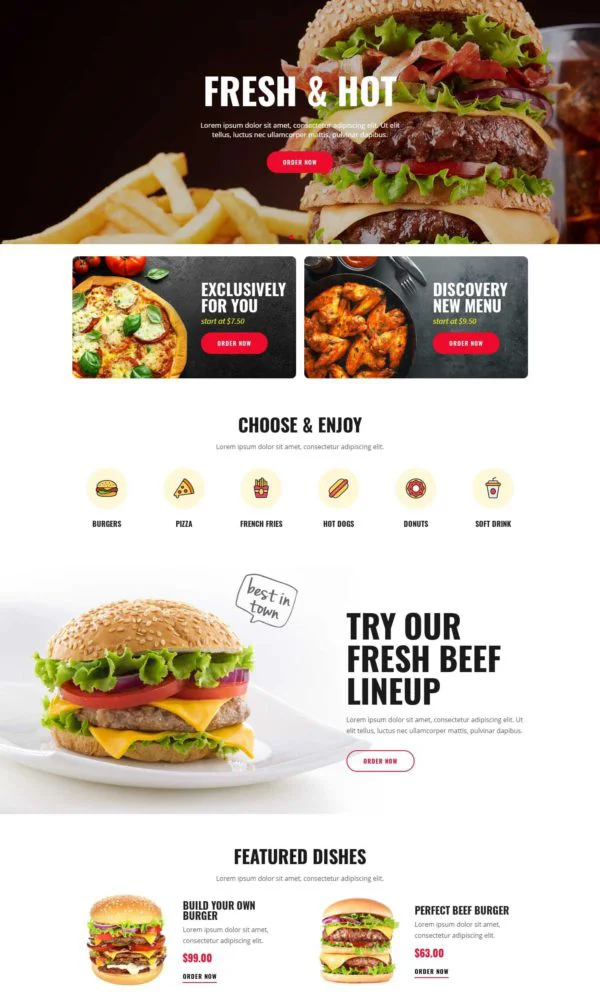 Plantilla: Comida rápida