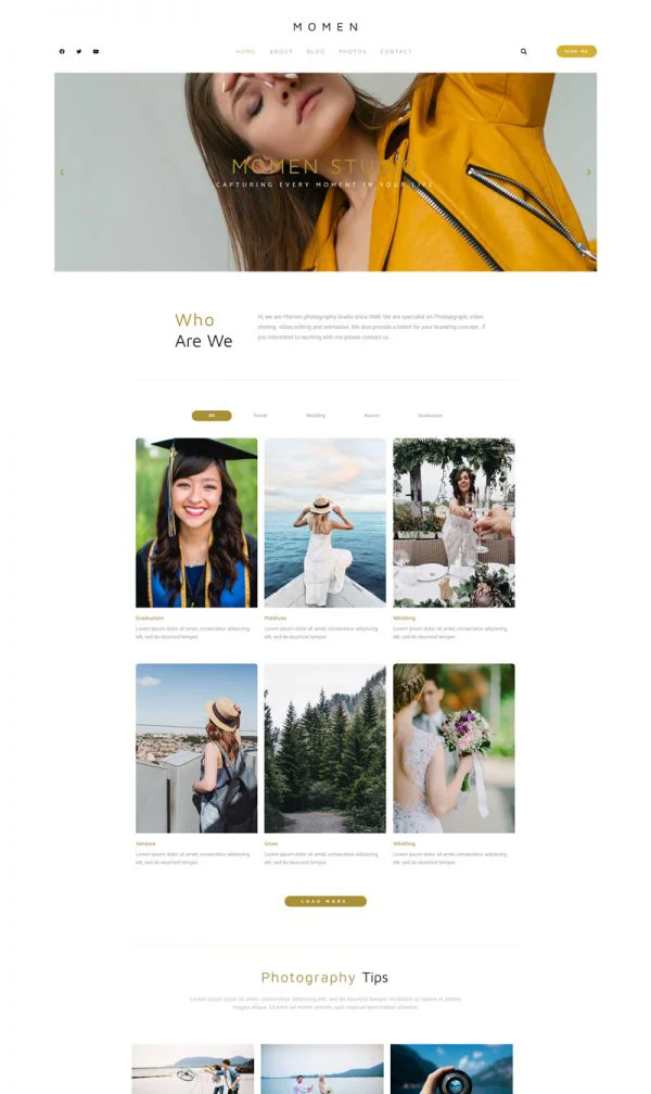 Plantilla: Fotografo