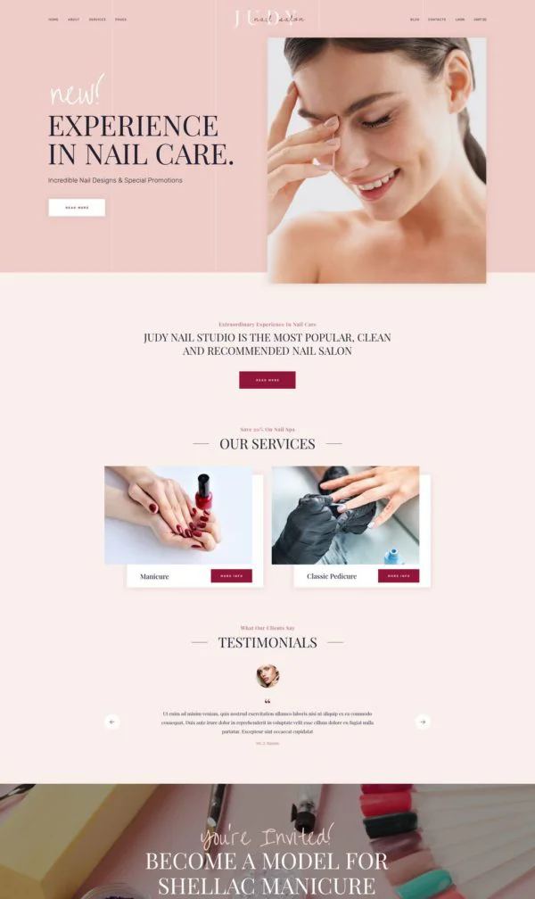 Plantilla: Salon de uñas